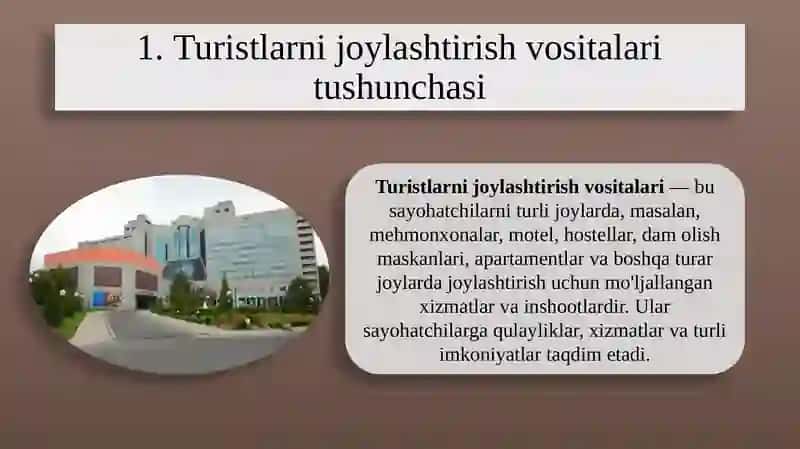 Mehmondo‘stlik industriyasida joylashtirish vositalari 2