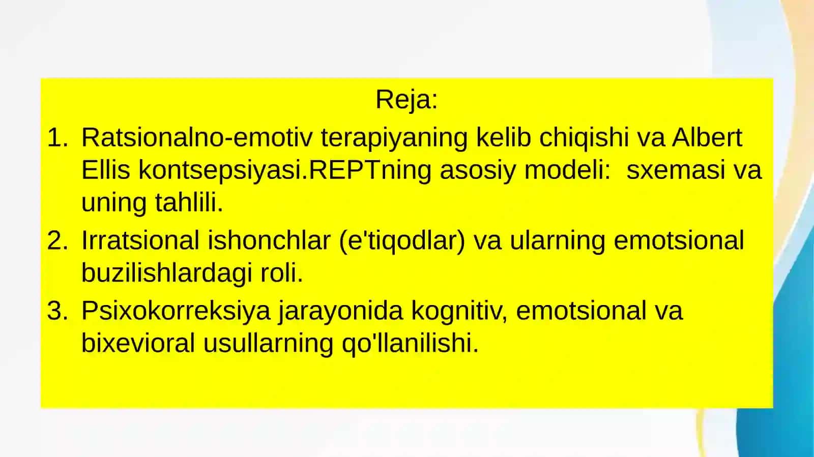 Ratsionalno-emotiv terapiya 2