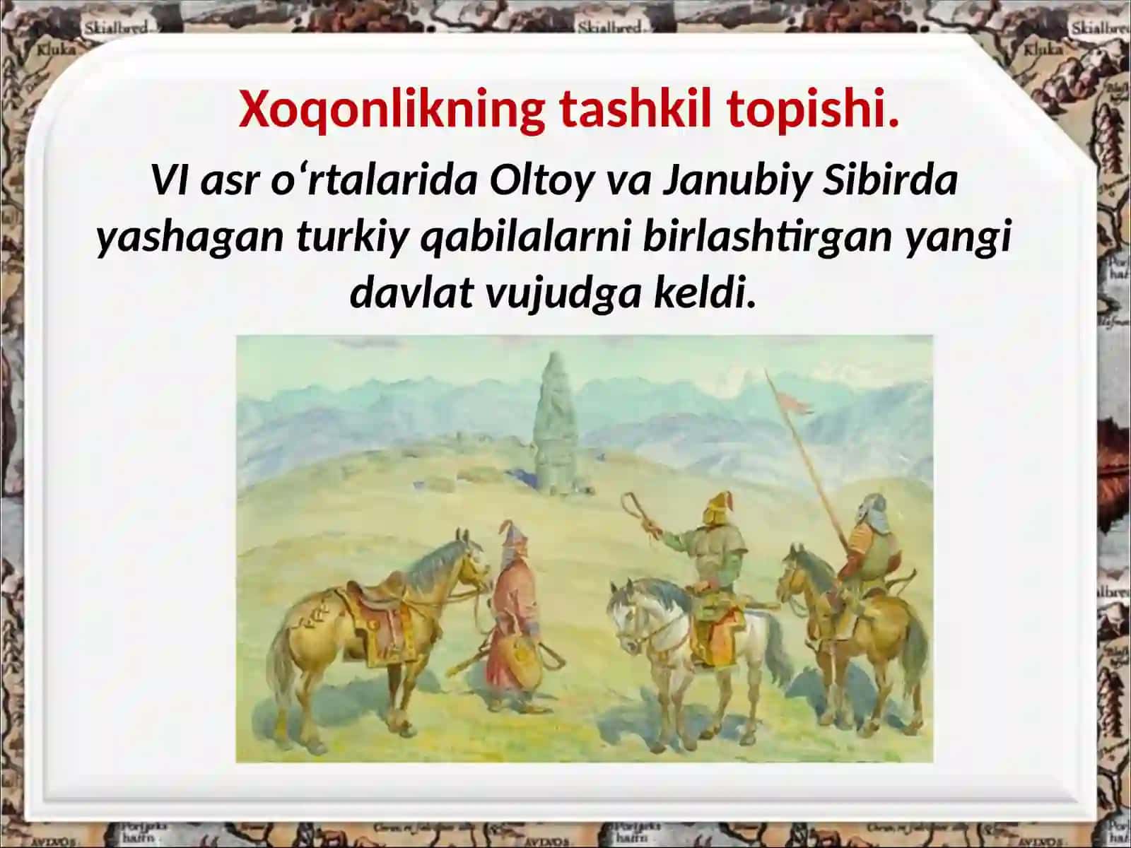 Turk xoqonligining va qabilalar kelib chiqishi 2
