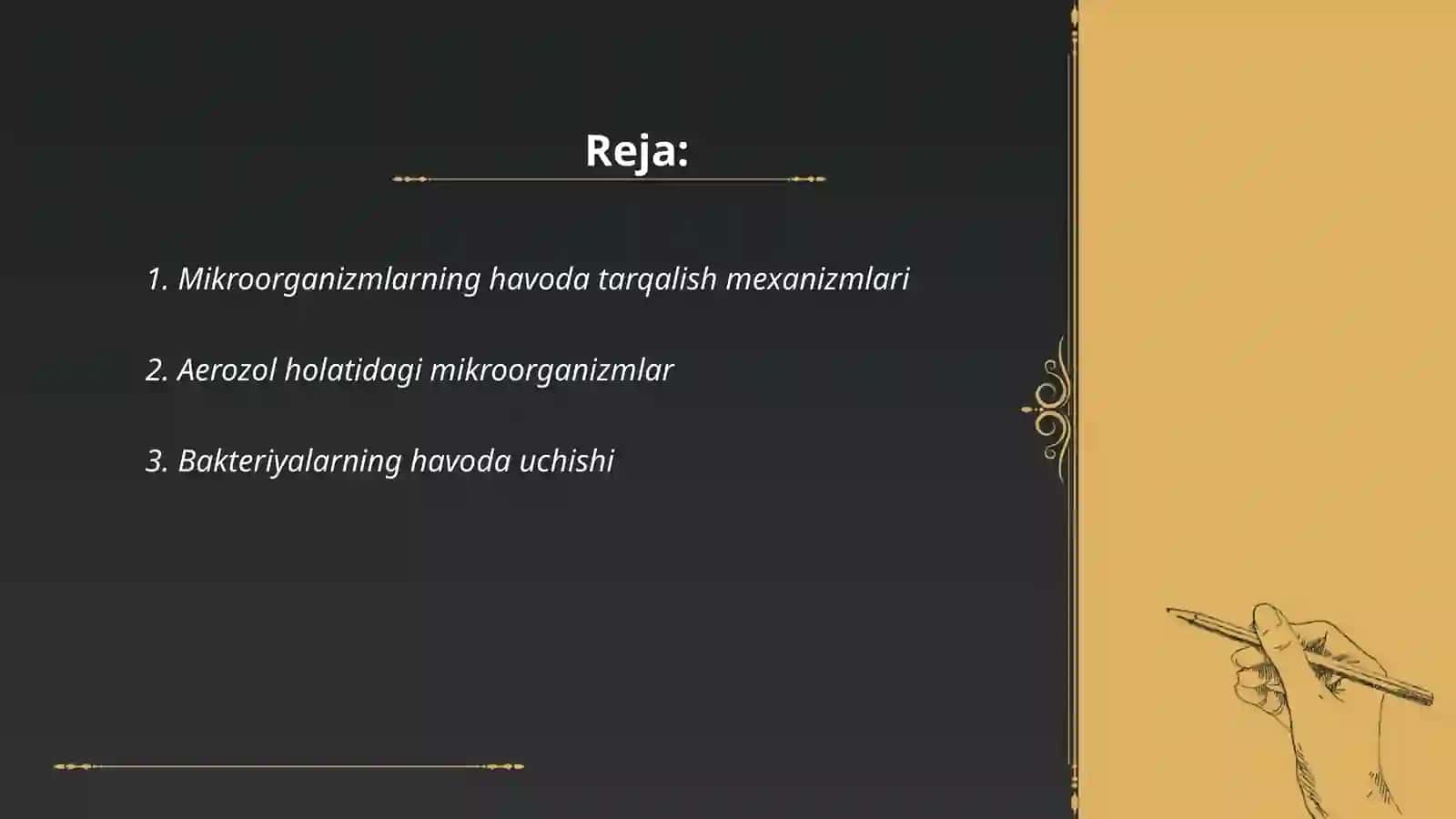 Mikroorganizmlarning havoda tarqalishi 2