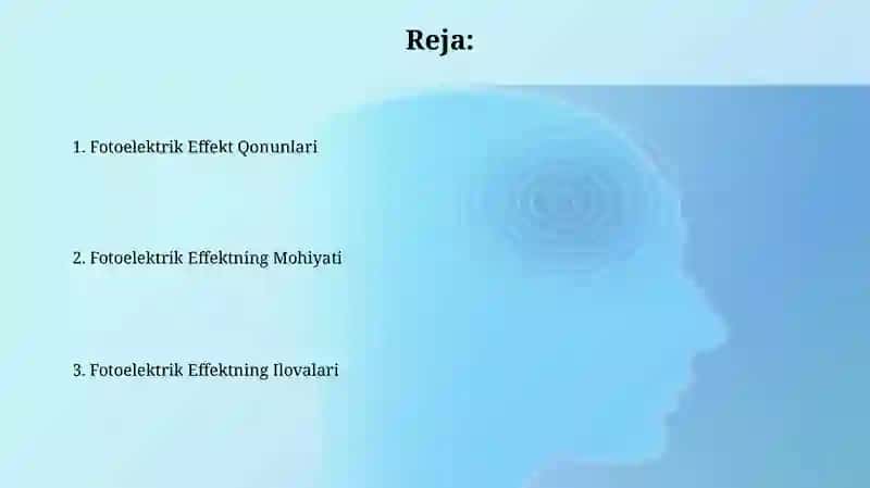 Fotoeffekt va uning qonunlari 2