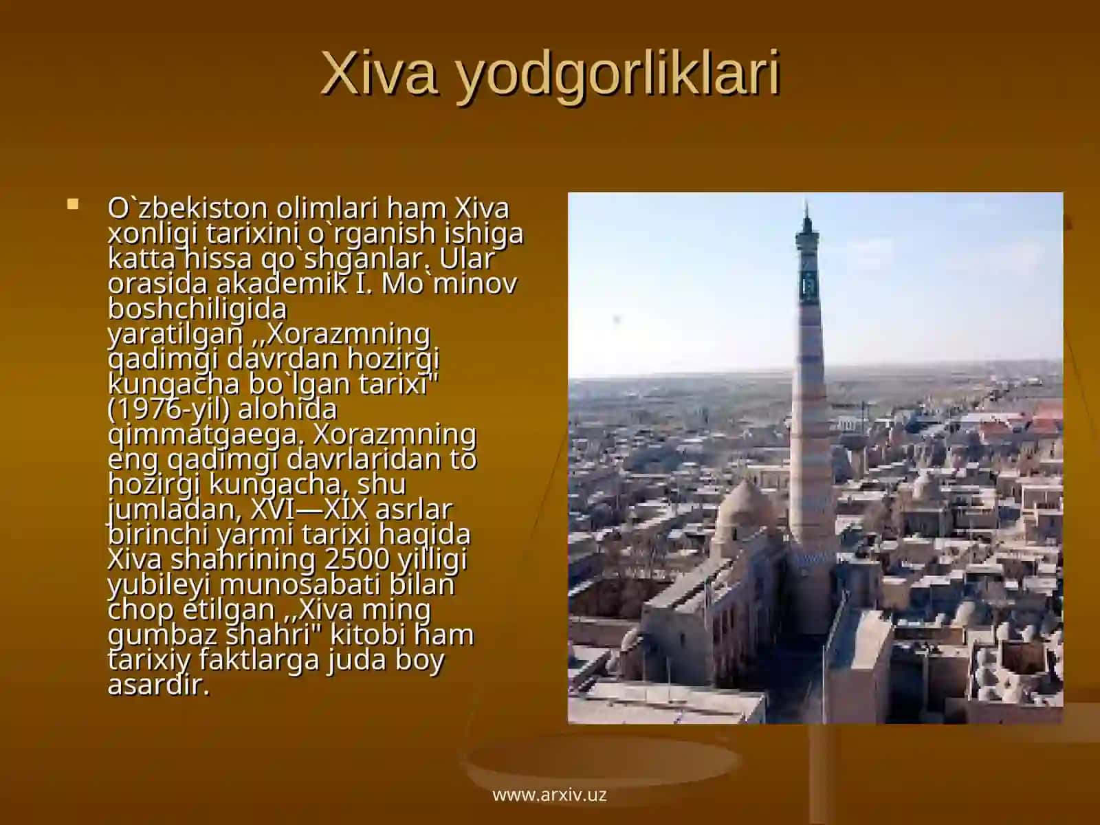 Xiva yodgorliklari 2