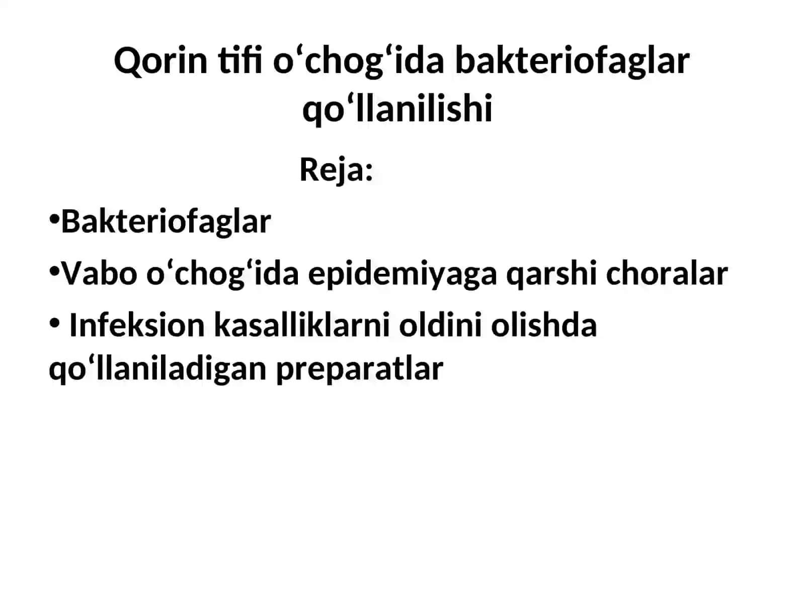 Qorin tifi o‘chog‘ida bakteriofaglar qo‘llanilishi 2