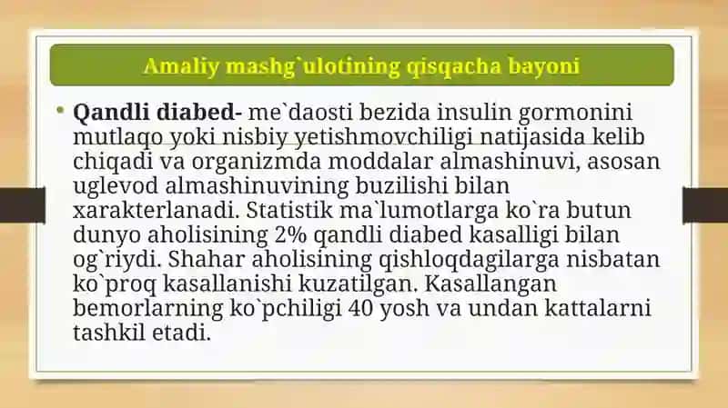 Qandlidiab-edkasalligibilanog`riganbemorlar 2