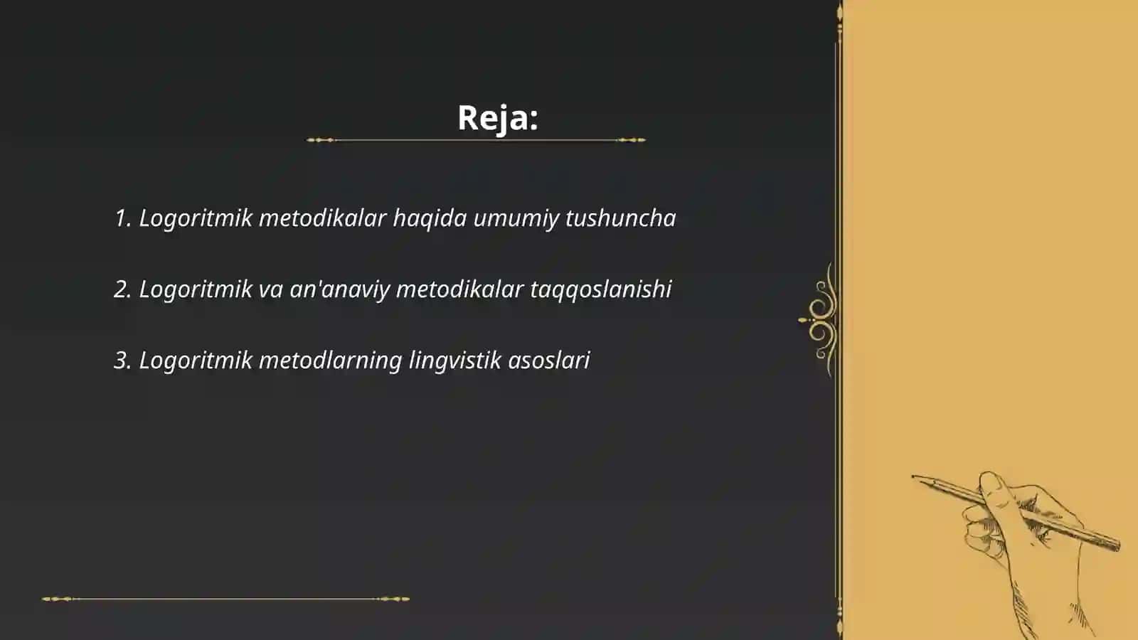 Logoritmik metodikalar 2