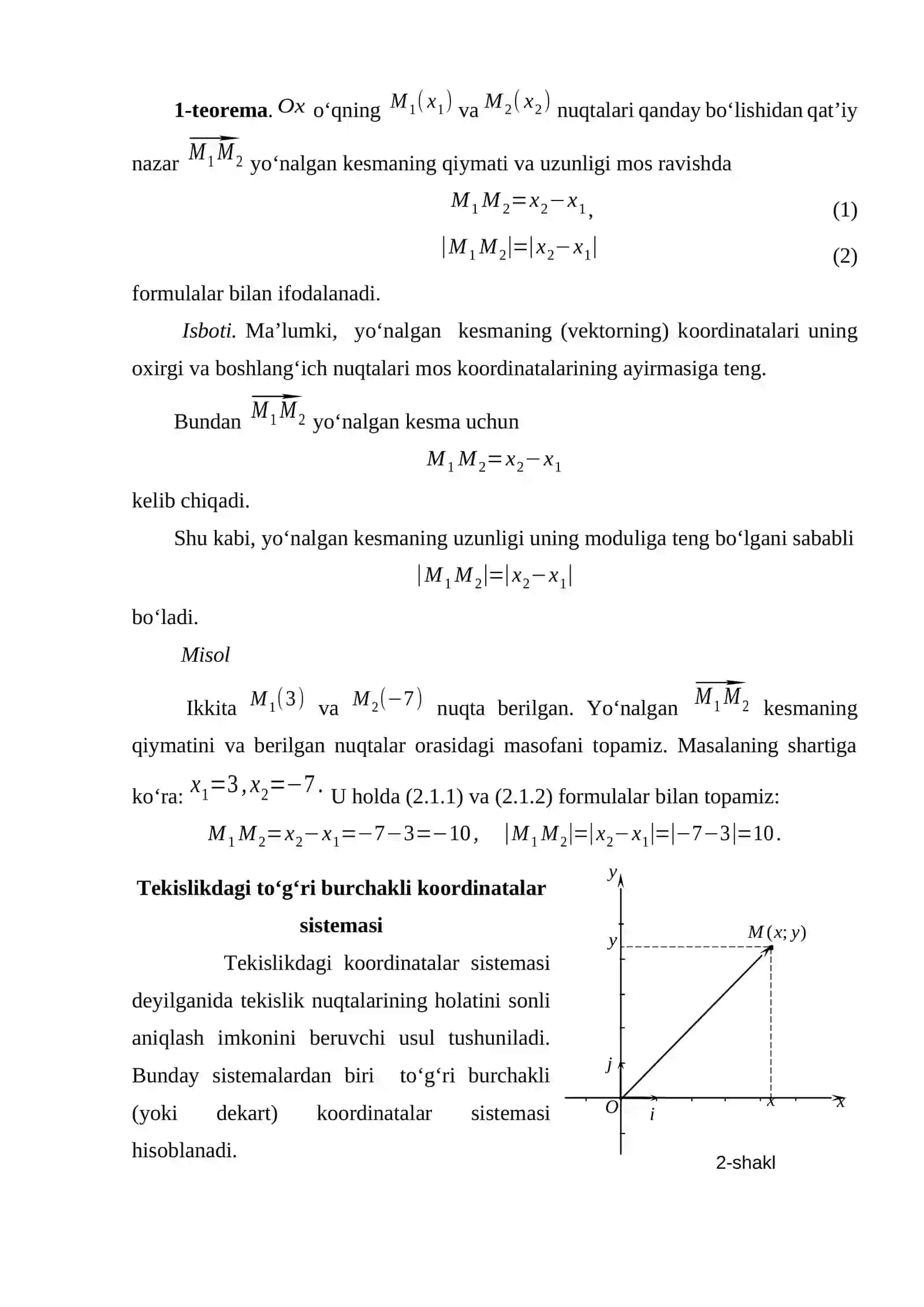 Koordinatalar sistemalari 2