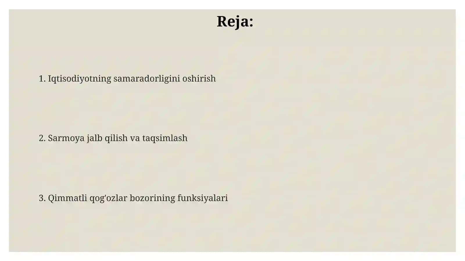 Qimmatli qogʻozlar bozorining vazifalari 2