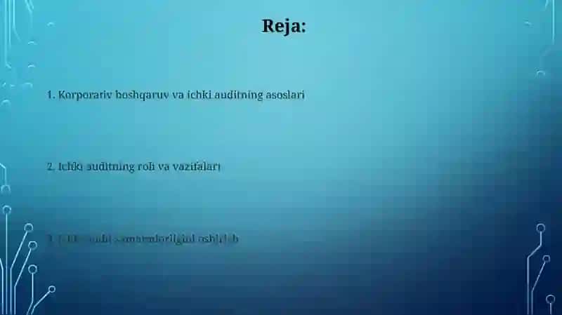 Korparavit boshqaruv va ichki audit 2