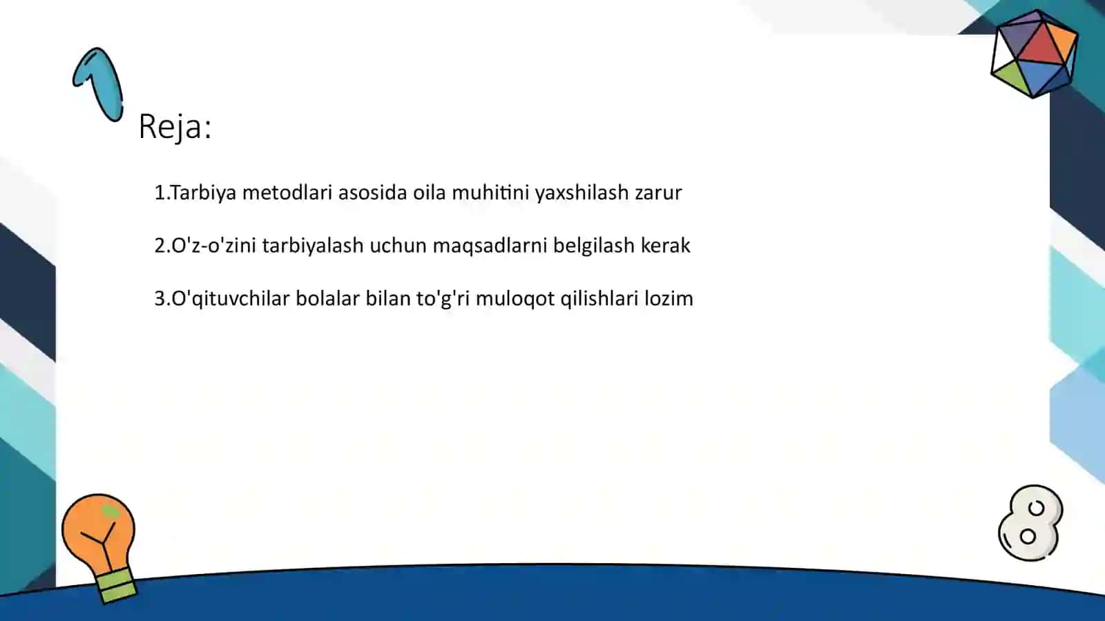 Tarbiya metodlari va vositalari 2