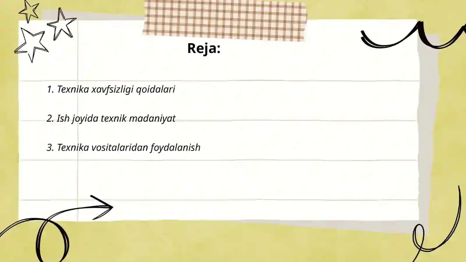 Texnika xavfsizligi qoidalari 2
