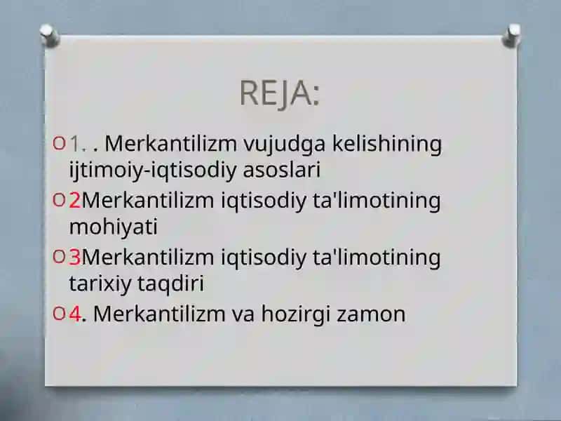 Merkantilizm 2