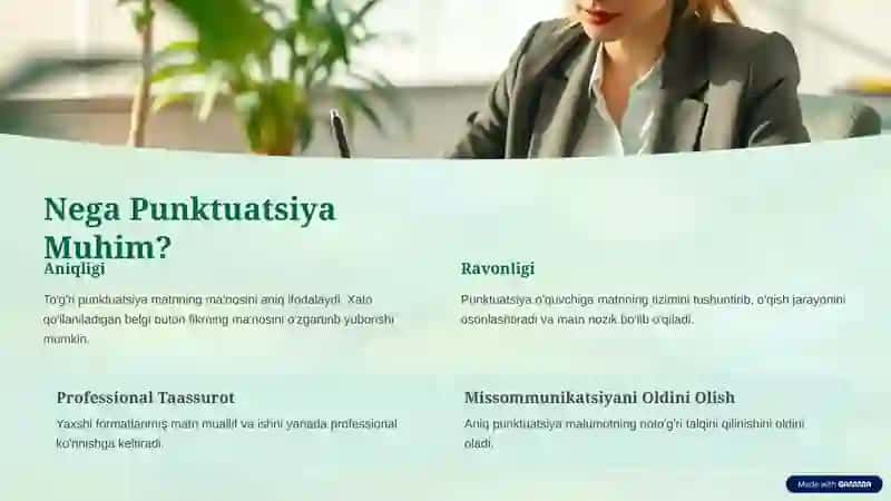 Punktuatsiya Qoidalari 2