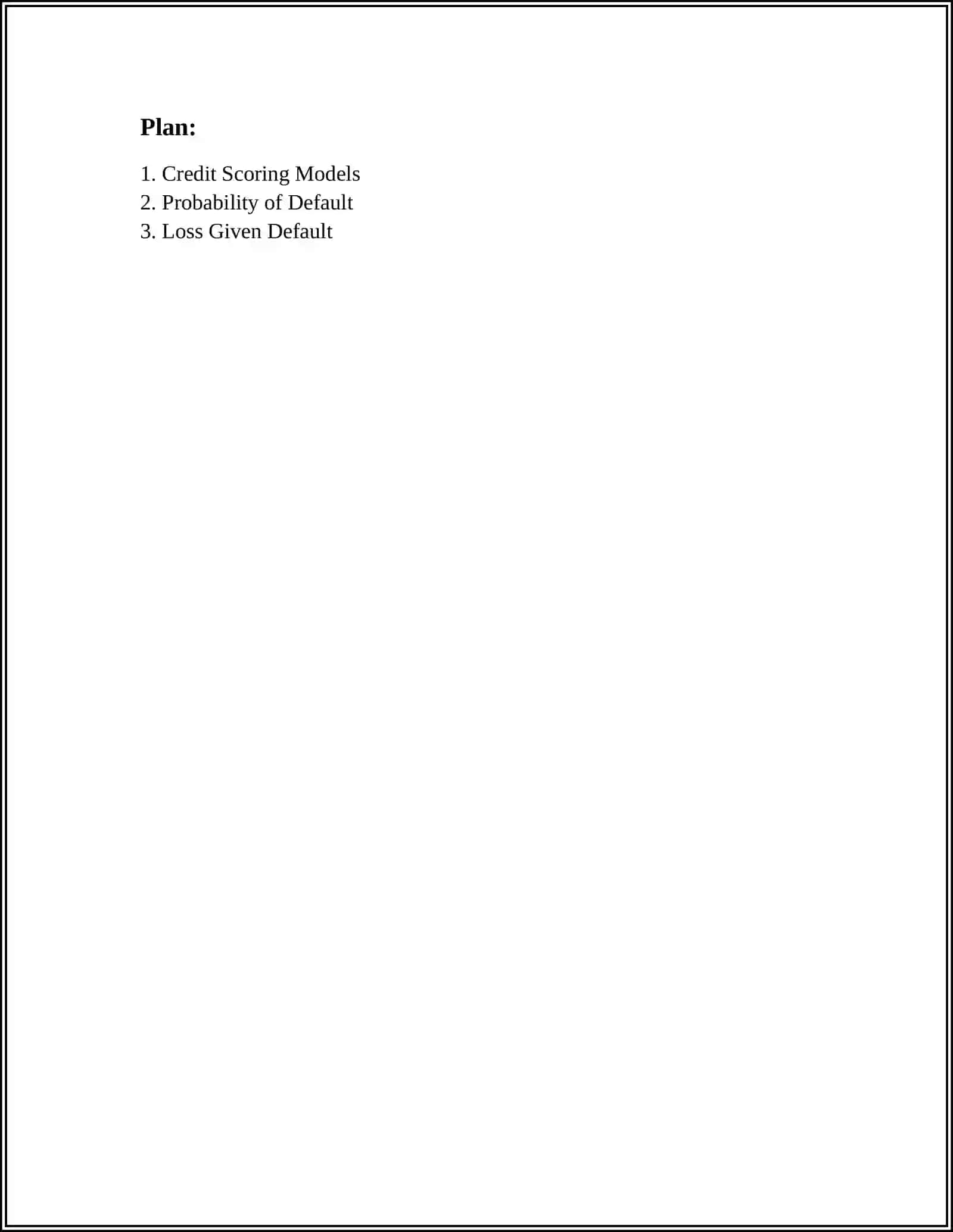 Credit Scoring Models 2