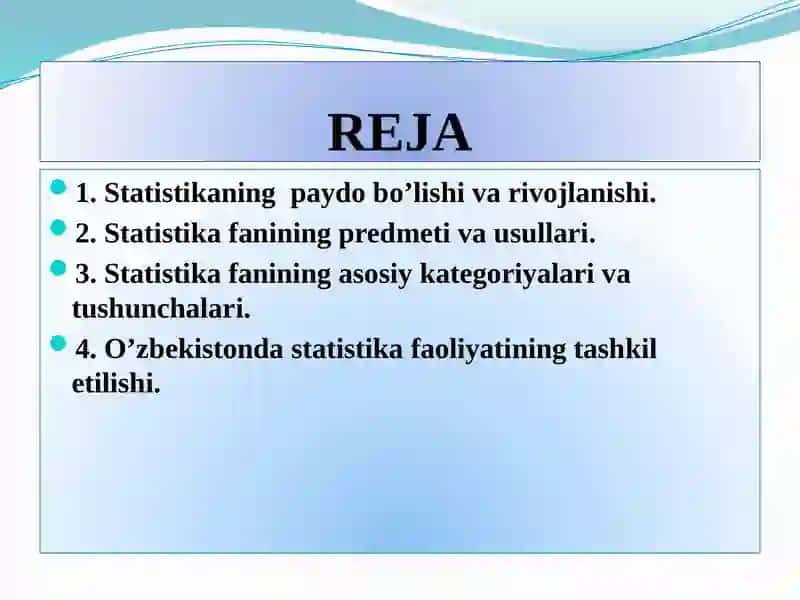 Statistika faniga kirish 2