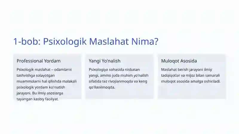 Psixologik Maslahat Berish Asoslari 2