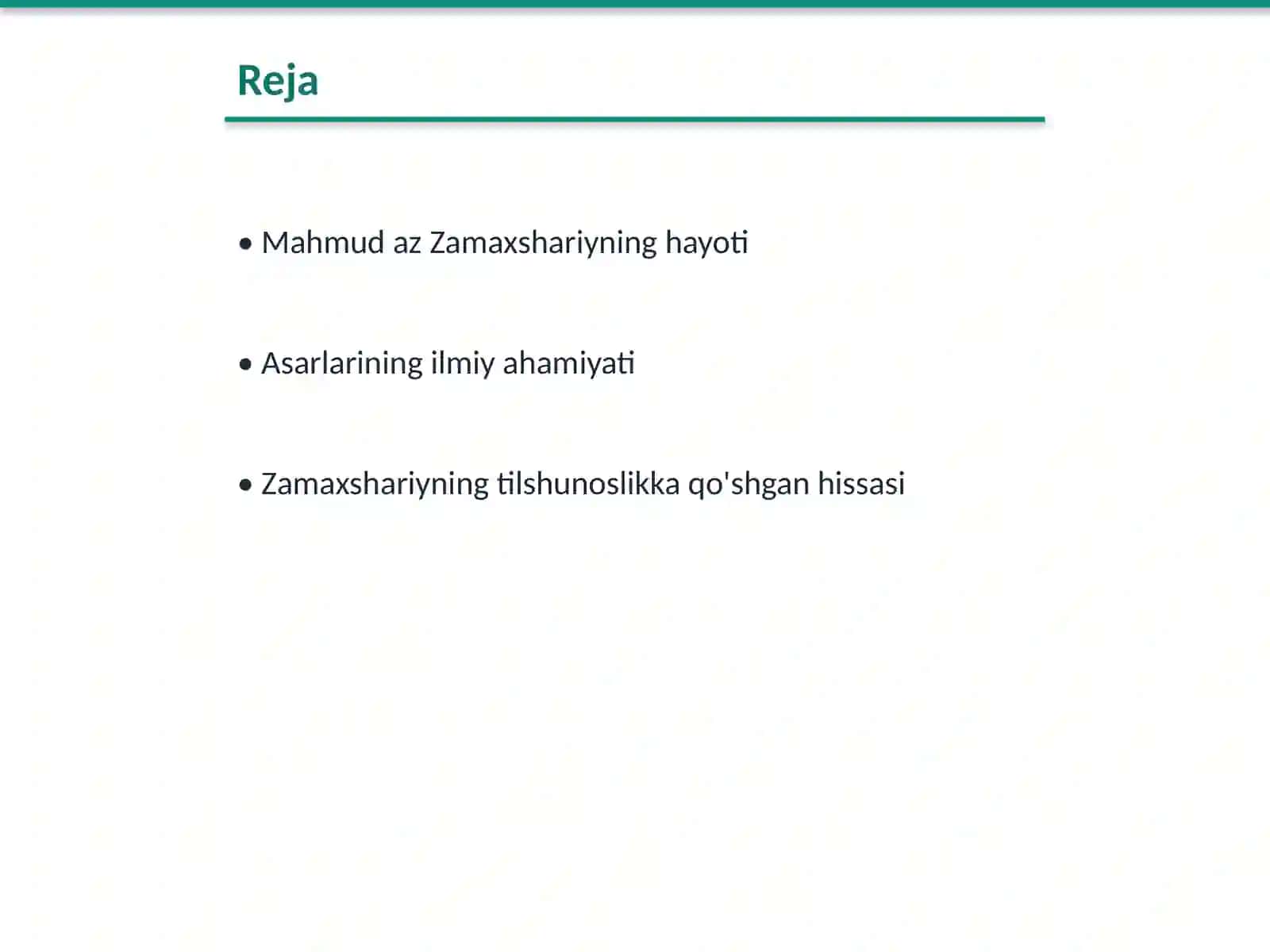 Mahmud az Zamaxshariyning hayoti 2