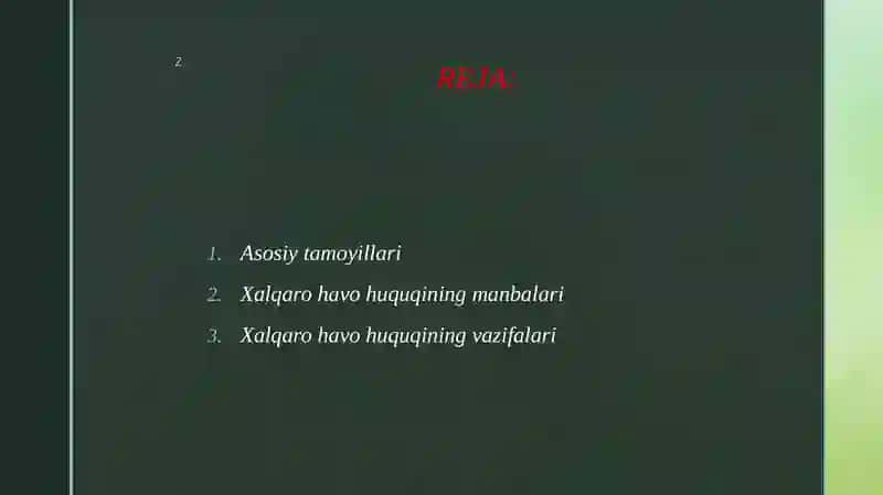 Xalqaro havo huquqi 2