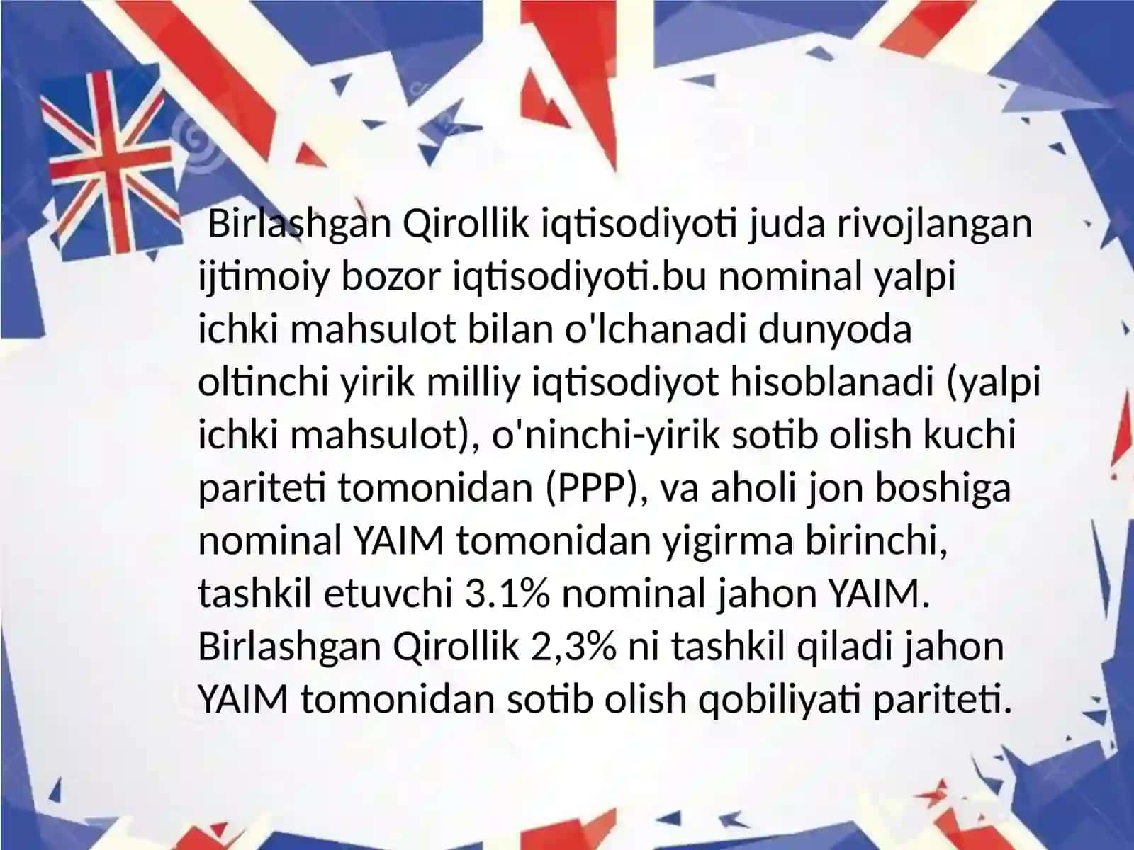 Birlashgan Qirollik iqtisodiyoti 2