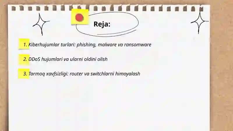 Kiberhujumlar va ulardan saqlanish 2