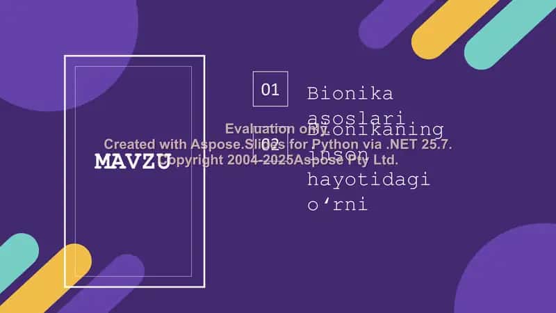 Bionika asoslari 2