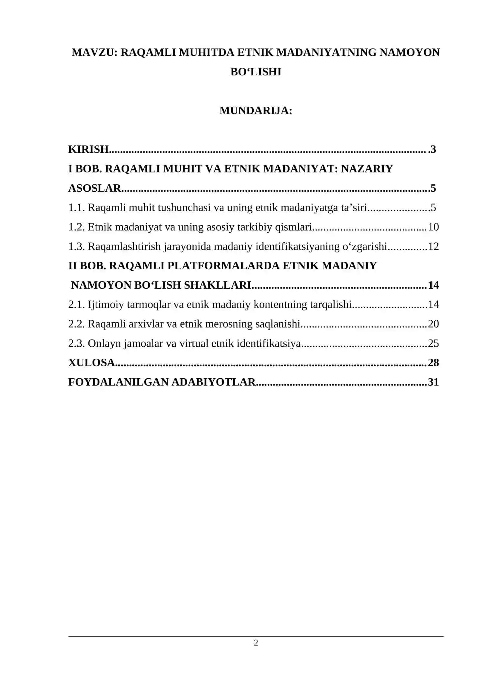 RAQAMLI MUHITDA ETNIK MADANIYATNING NAMOYON BO‘LISHI 2