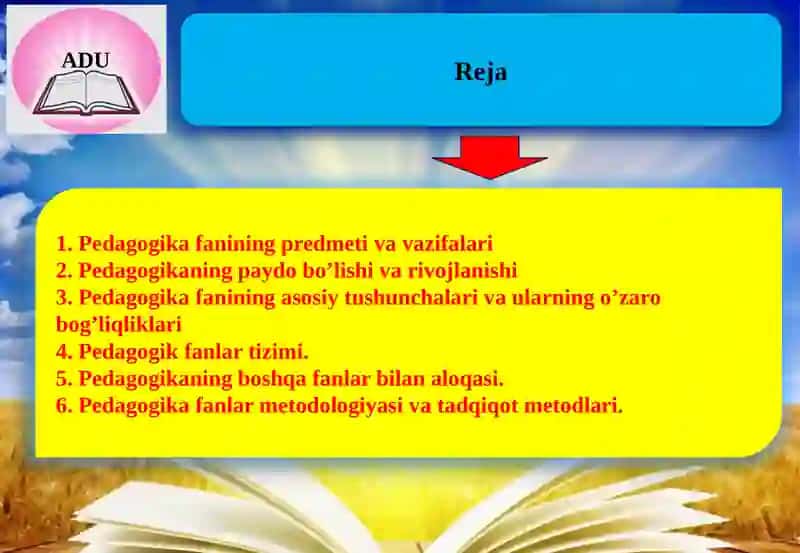 Pedagogika fani sifatida 2