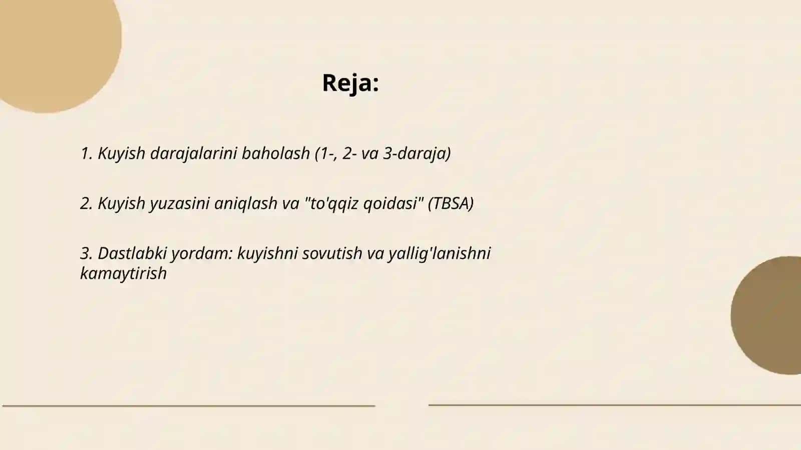 Kuyishda tez tibbiy yordam 2