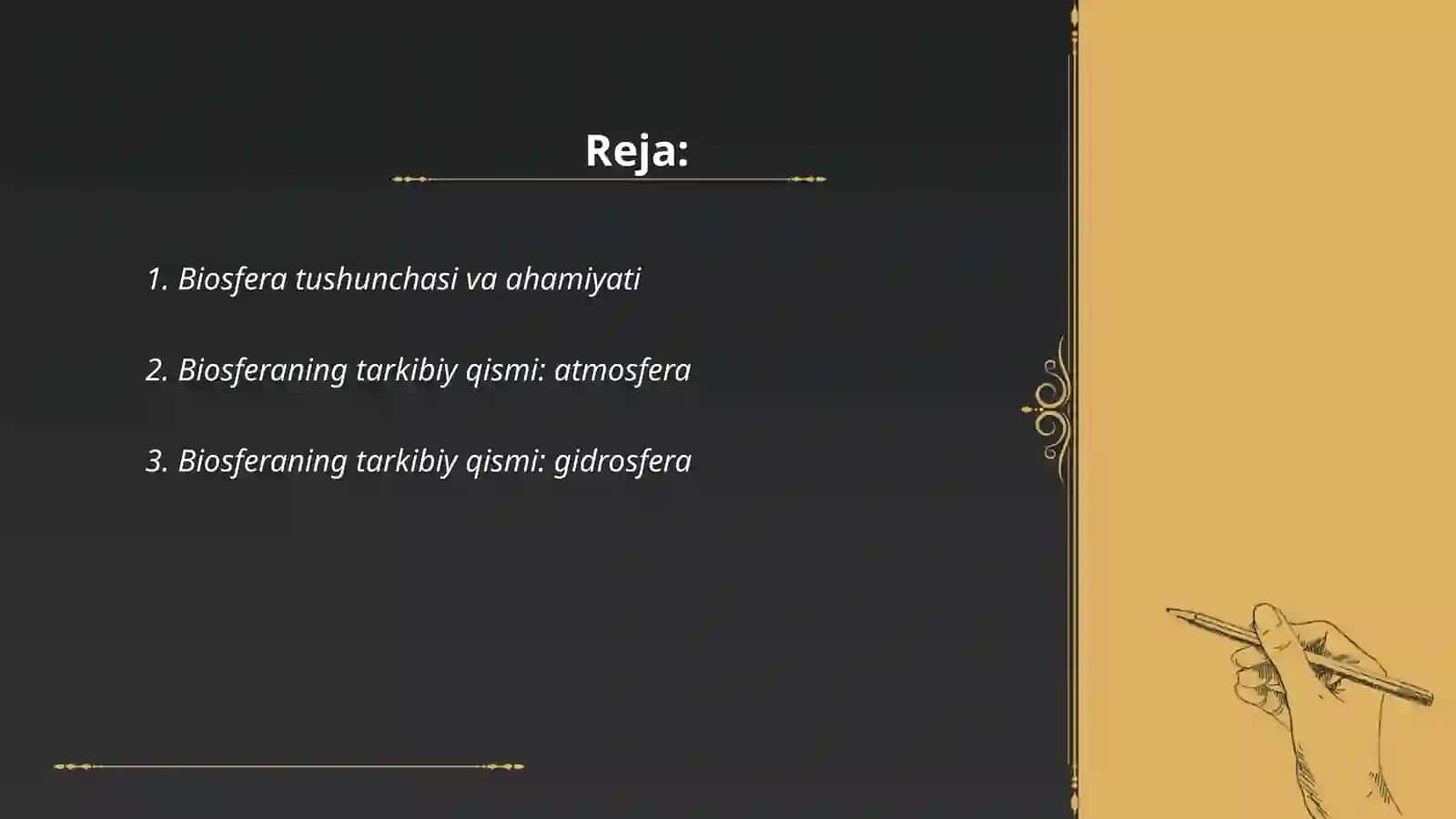 Biosfera va uning tarkibiy qismlari 2