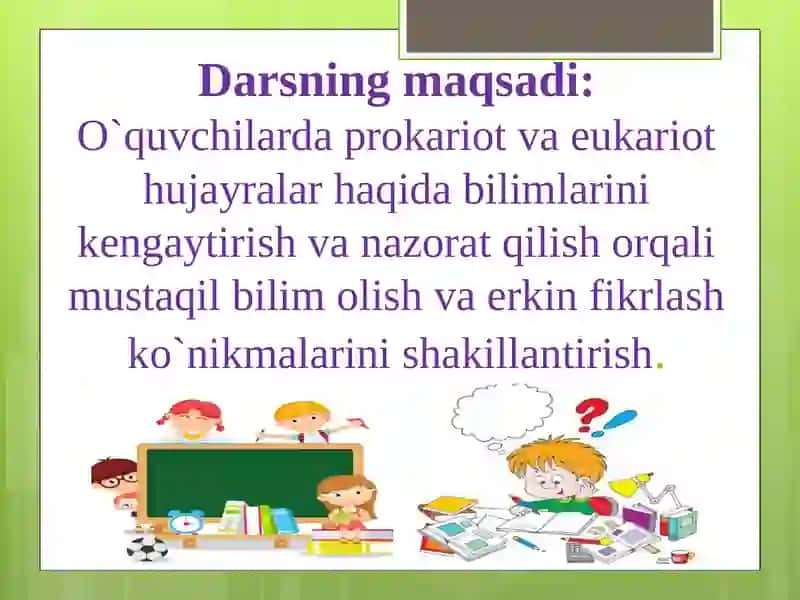 Prokariot va eukariot hujayralar 2