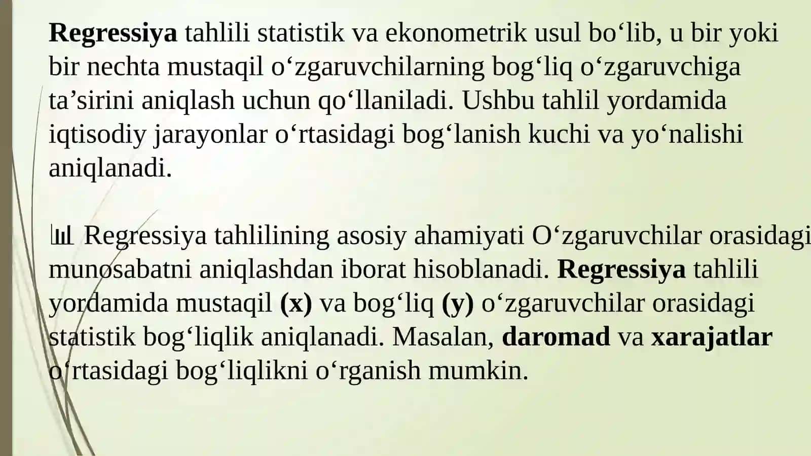 Regressiyatahlili 2