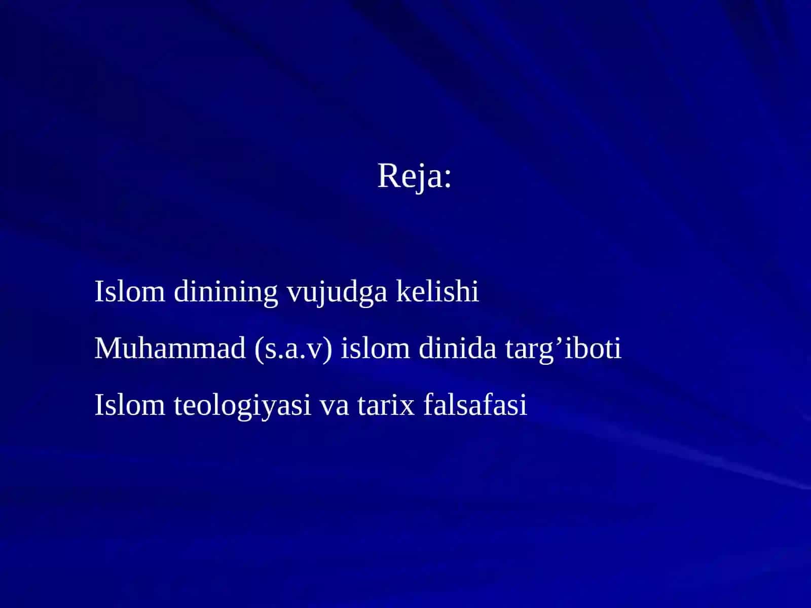 ISLOM FALSAFASI 2