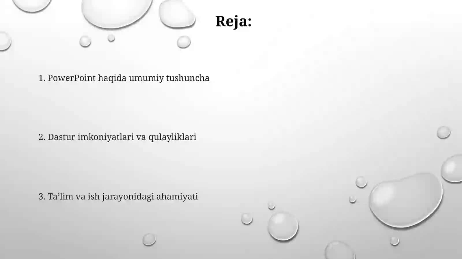 Power Point dasturining afzalligi 2