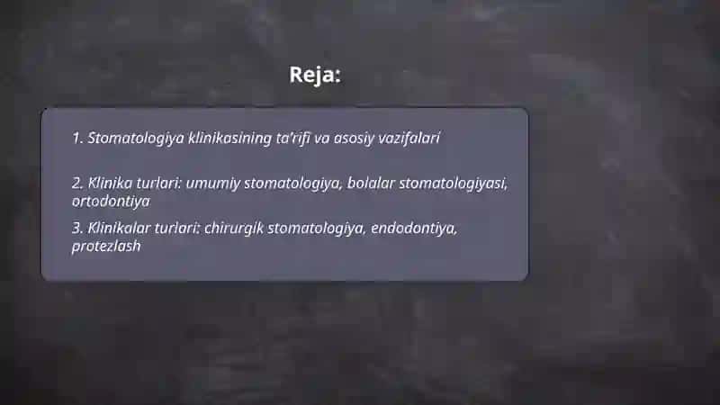 Stomatologiya klinikasi 2