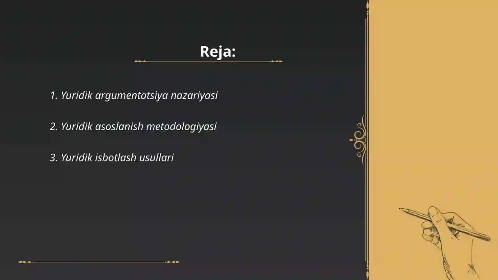 Yuridik argumentatsiya 2