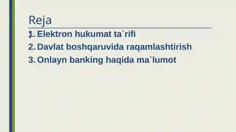 Elektron hukumat va iqtisodiyot 2