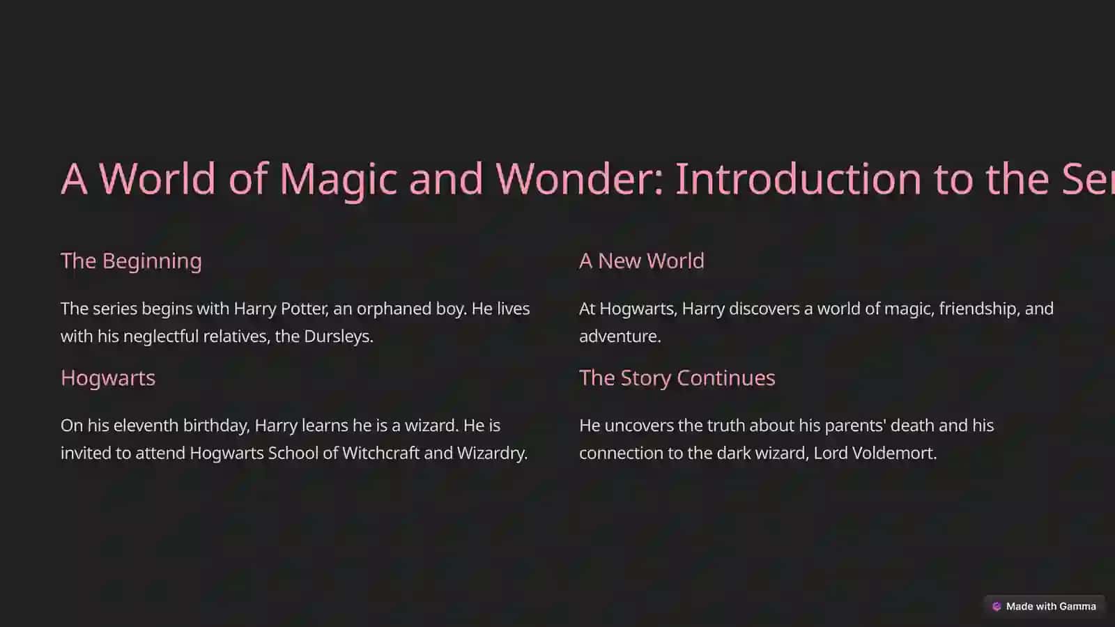 My Favorite Book: Harry Potter 2