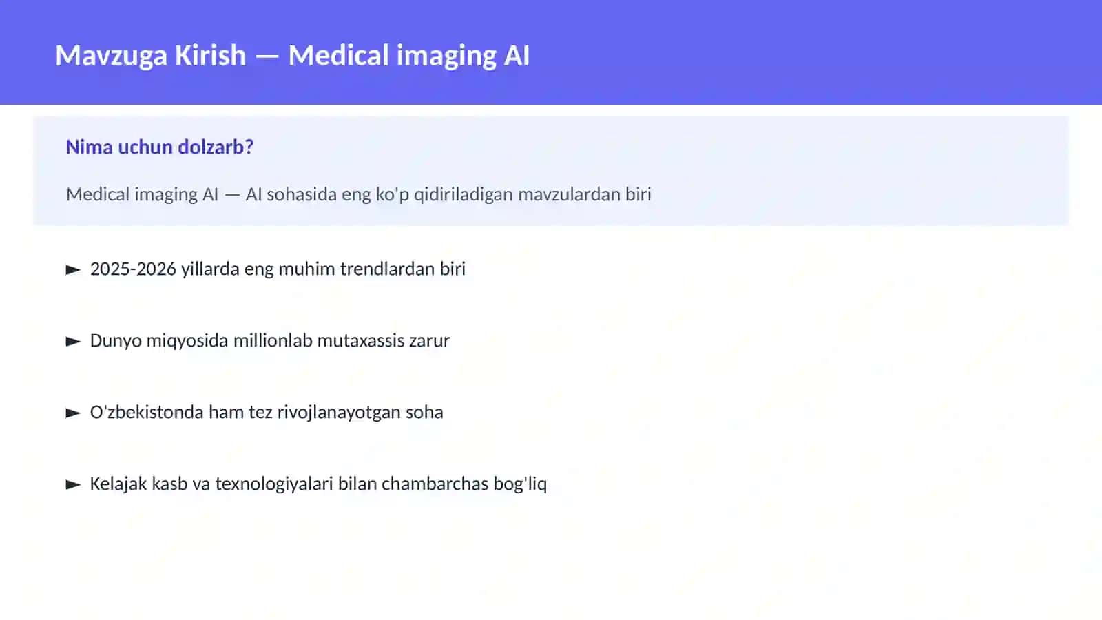 Medical imaging AI 2