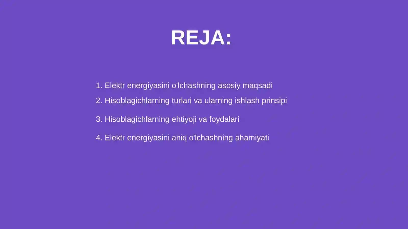 Elektr energiyasini o'lchash qurilmalari(hisoblagich)ning ahamiyati 2