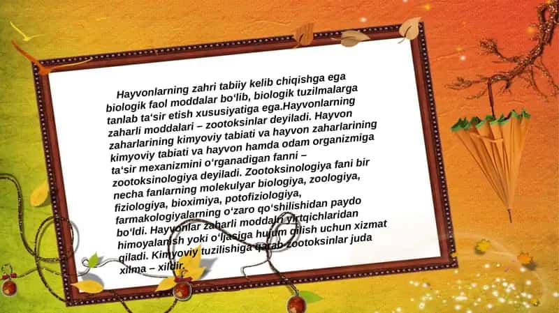 Zaharli sutemizuvchilar 2