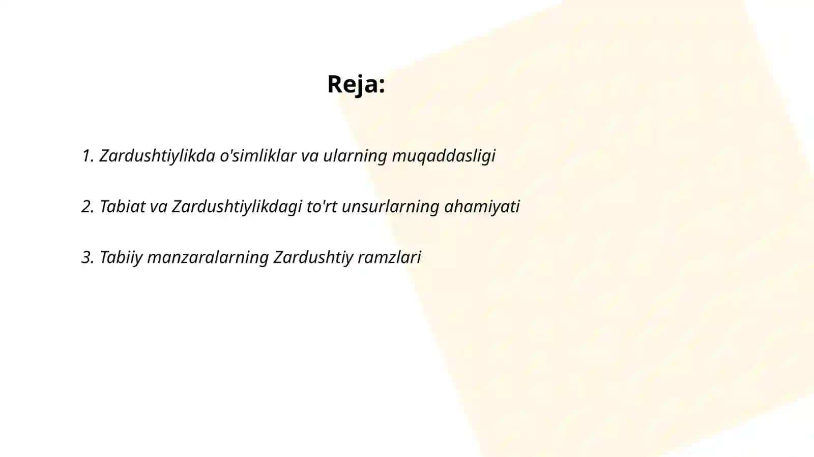 Zardushtiylikda tabiyatning ulug'lanishi 2