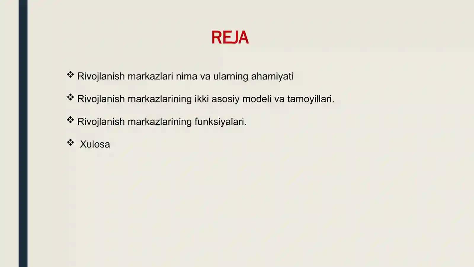 RIVOJLANISH MARKAZLARI 2