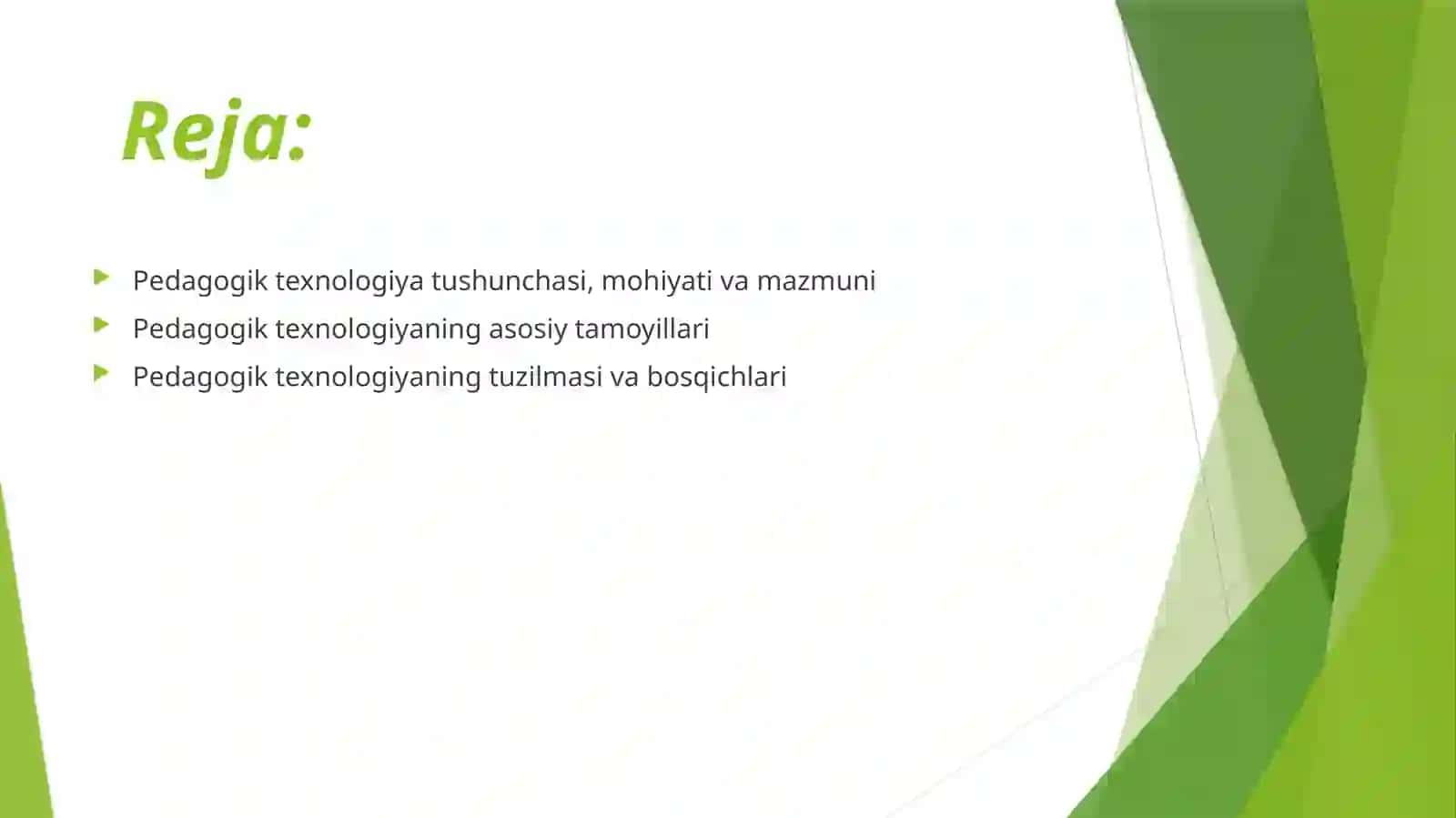 Pedagogik texnologiyalar 2