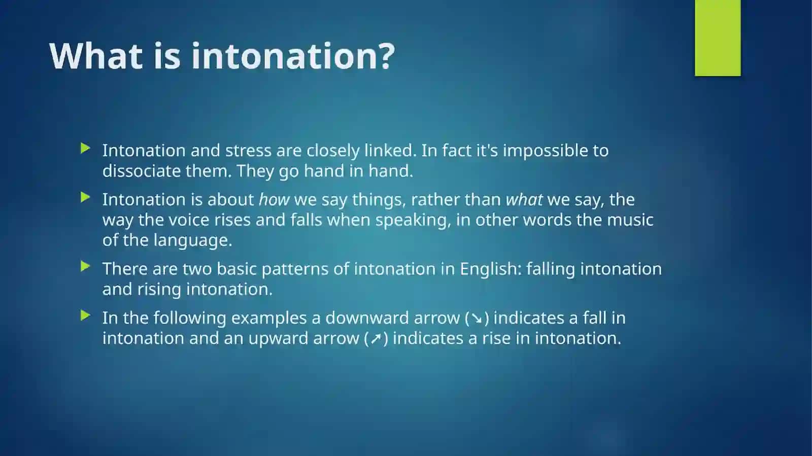 Intonation in English Pronunciation 2