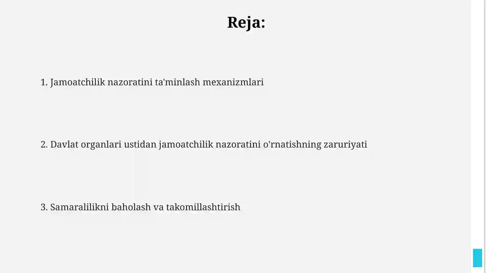 Davlat organlari ustidan jamoatchiliknazoratiniornatish 2