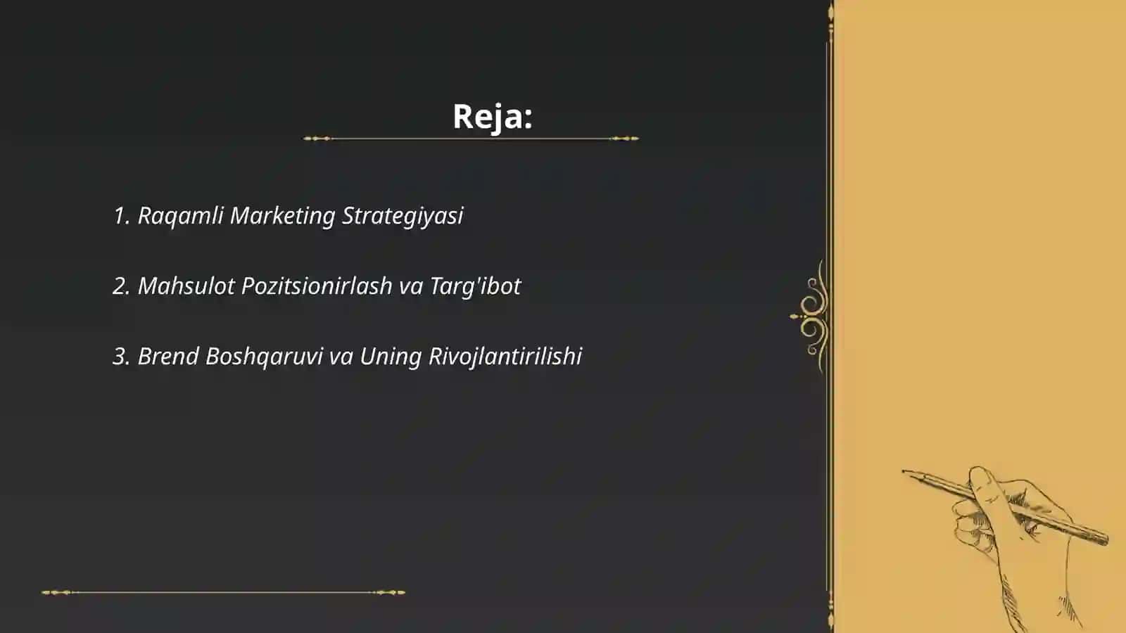 Raqamli Marketing Strategiyasi 2