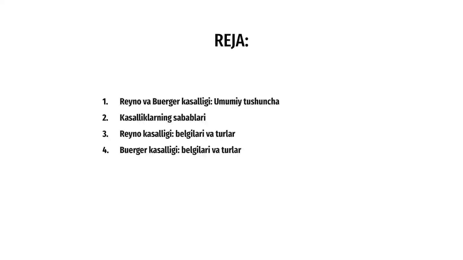Reyno va Buerger kasalligi 2