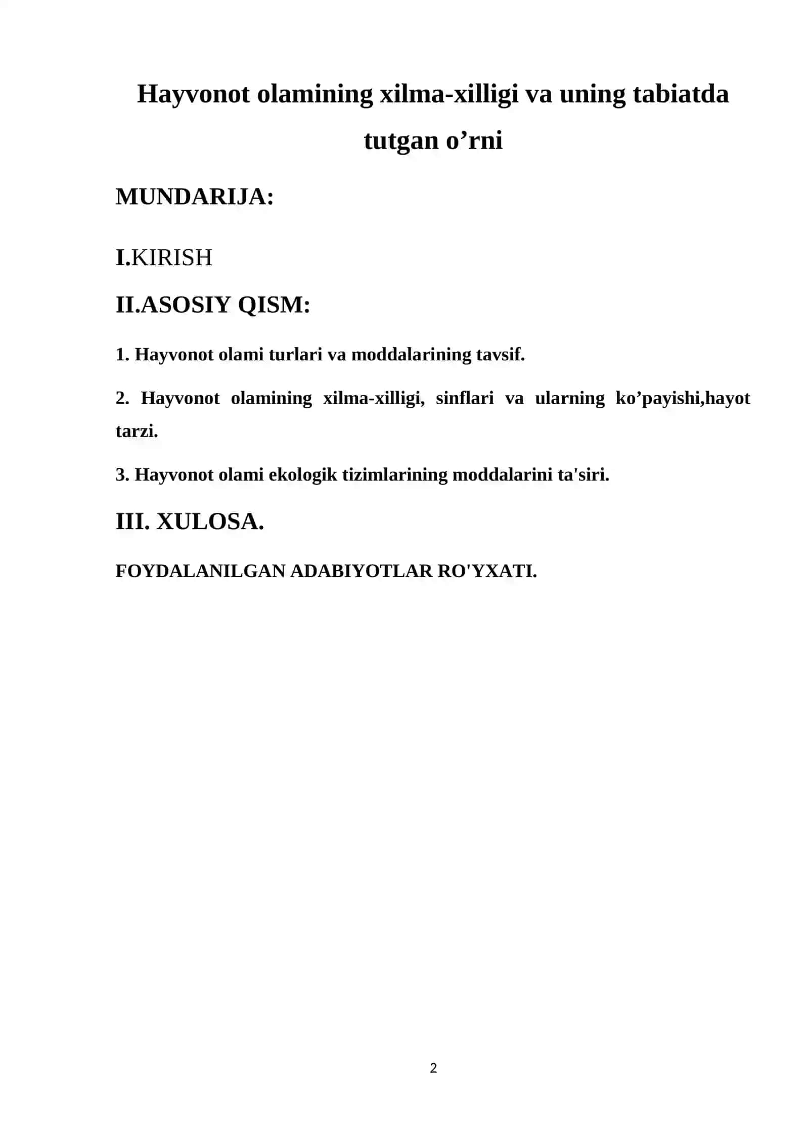 TABIIY FANLARNI O’QITISH METODIKASI FANIDAN 2