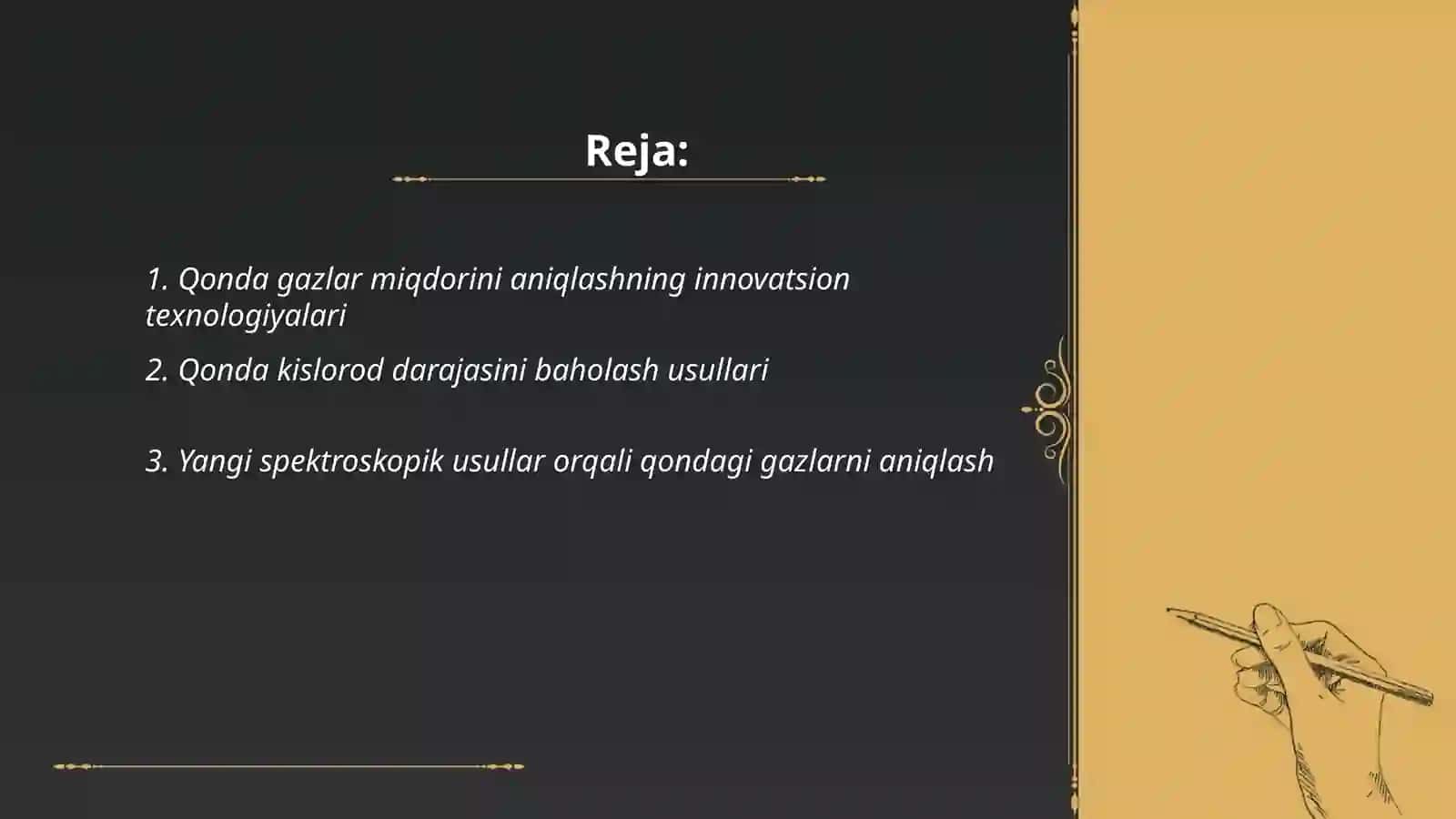 Qonda gazlarni miqdorini aniqlashni yangi usullari 2