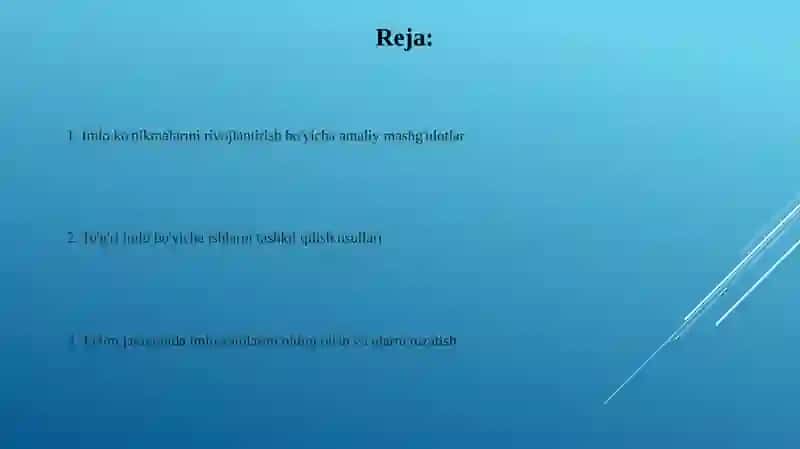 Imlo ko'nikmalarini rivojlantirish bo'yicha amaliy mashg'ulotlar 2