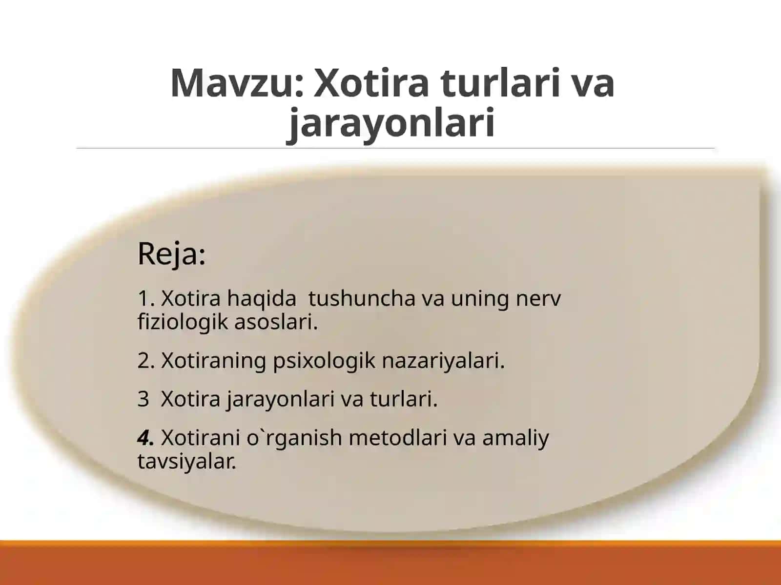 Xotiraturlarivauningjarayonlari 2